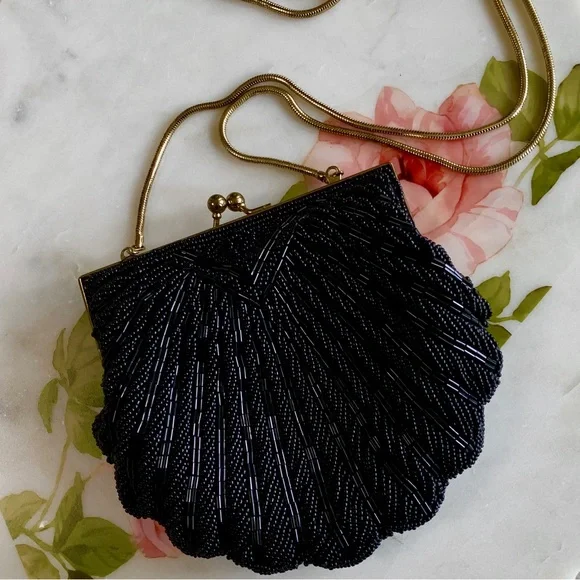 BLACK SEQUIN EVENING BAG - Picture 9 of 16